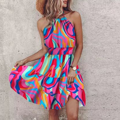 Adrianna™ - VESTIDO MINI ESTAMPADO CON DISEÑO ELEGANTE