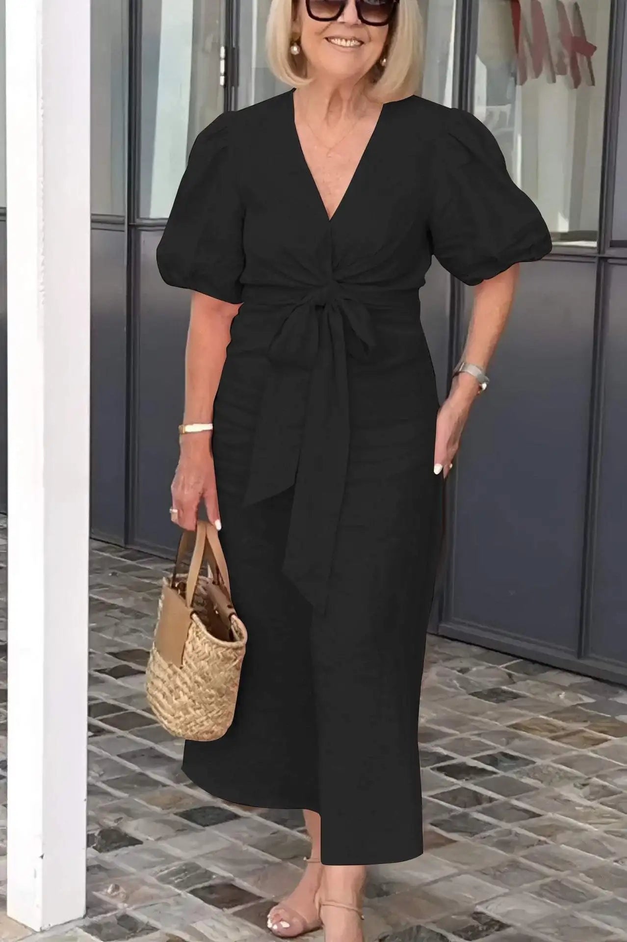 SERENA™ - VESTIDO LIGERO CON ESCOTE EN V