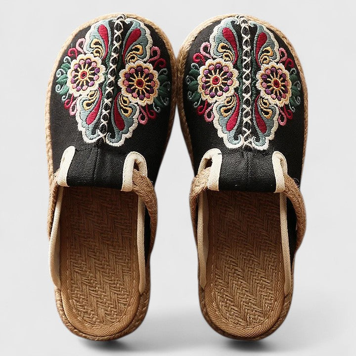 Marousse™ | Mules Florales Hechas a Mano y Súper Cómodas
