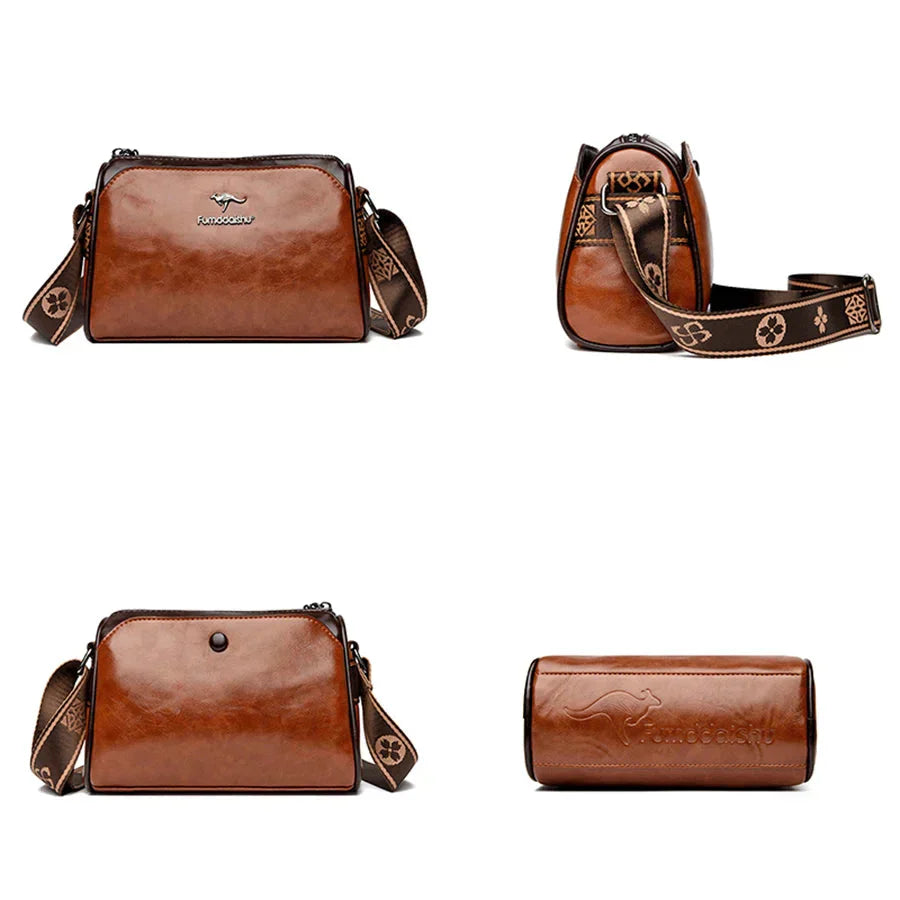 Bolso Retro de Piel para Mujer
