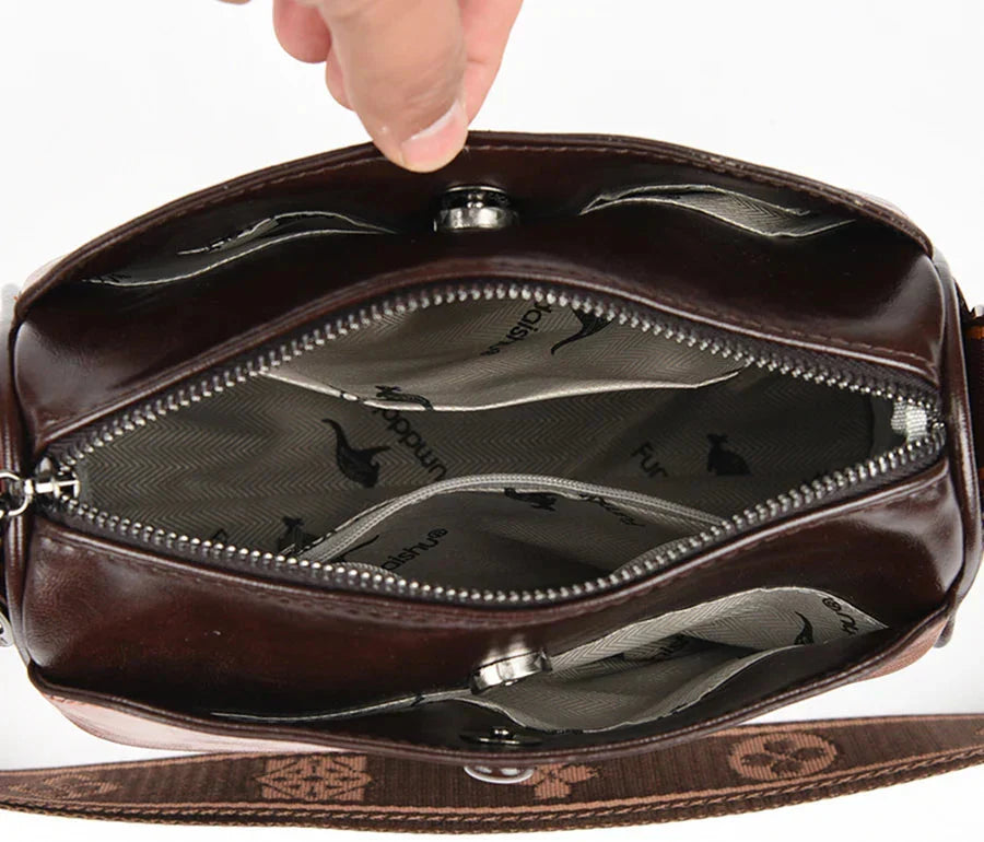 Bolso Retro de Piel para Mujer