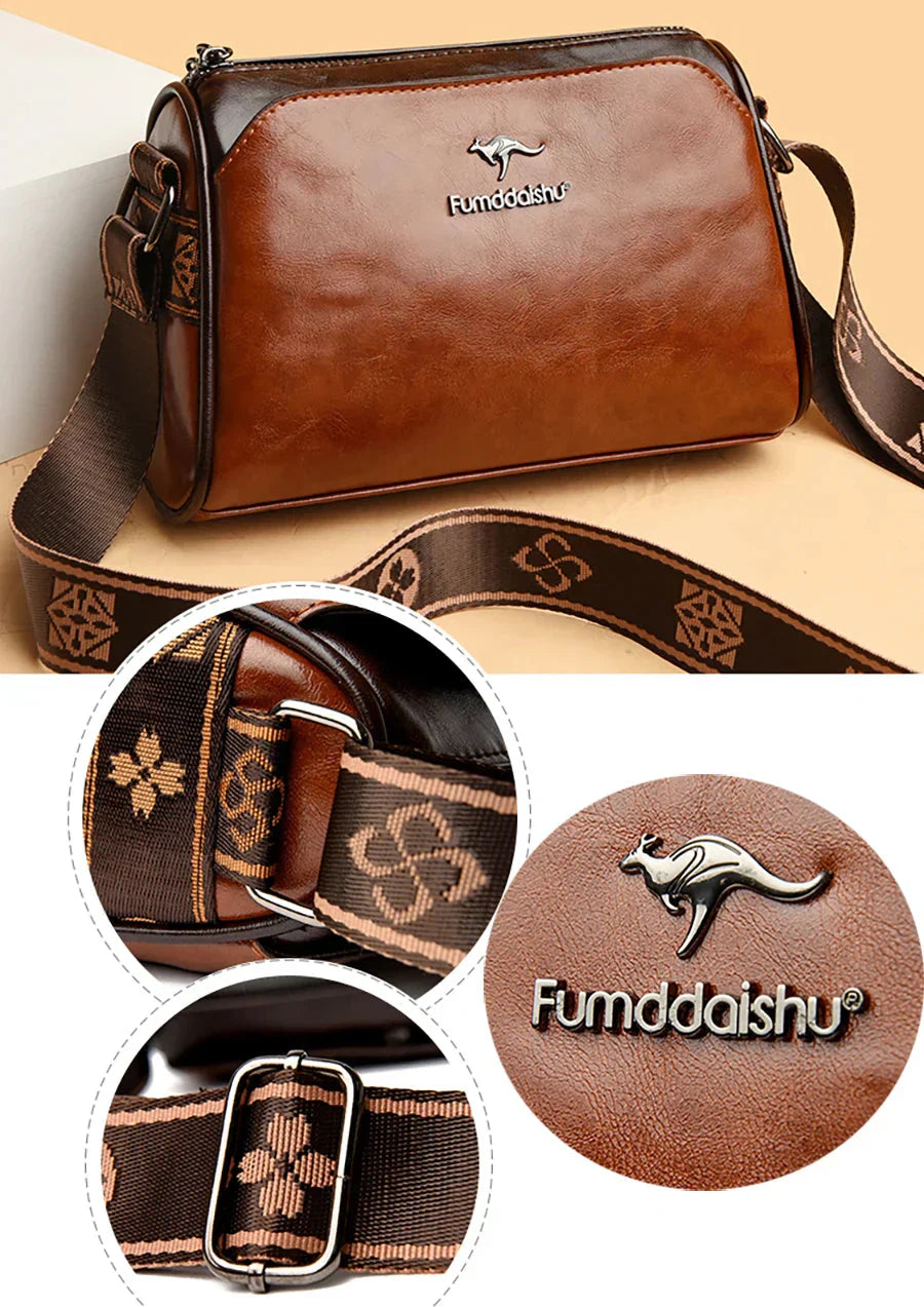 Bolso Retro de Piel para Mujer