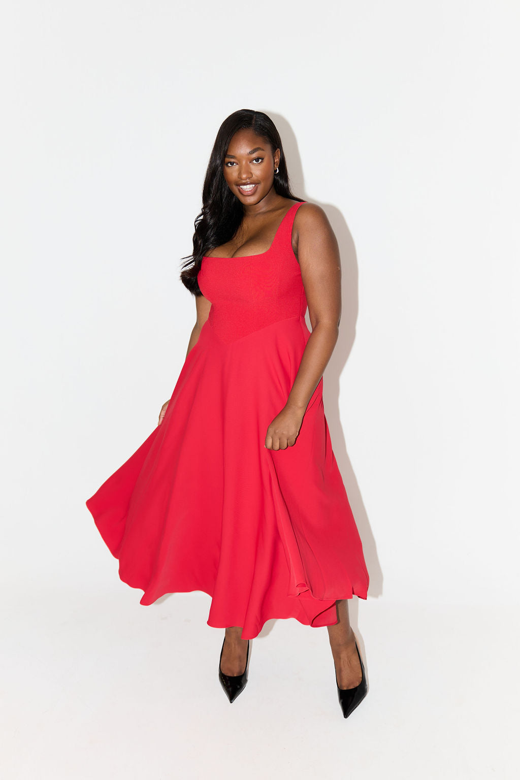 Amelia™ | Vestido Midi Flowy Atemporal