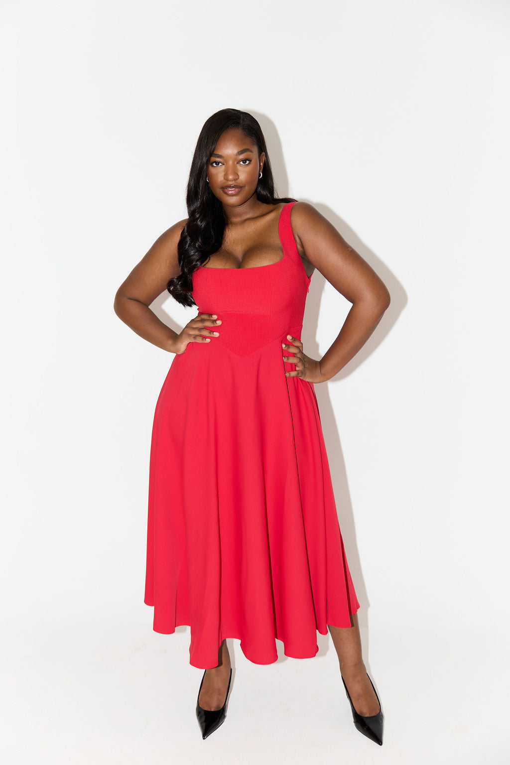 Amelia™ | Vestido Midi Flowy Atemporal