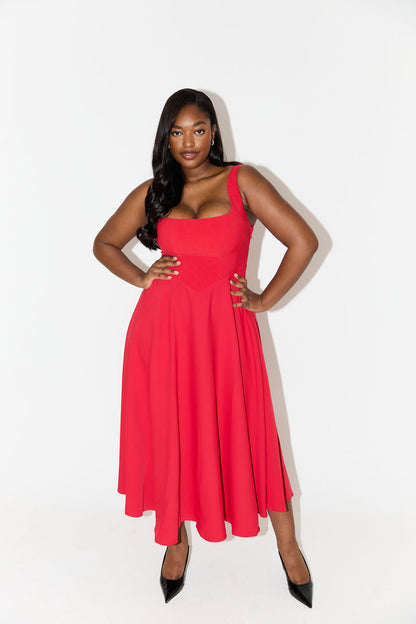 Amelia™ | Vestido Midi Flowy Atemporal