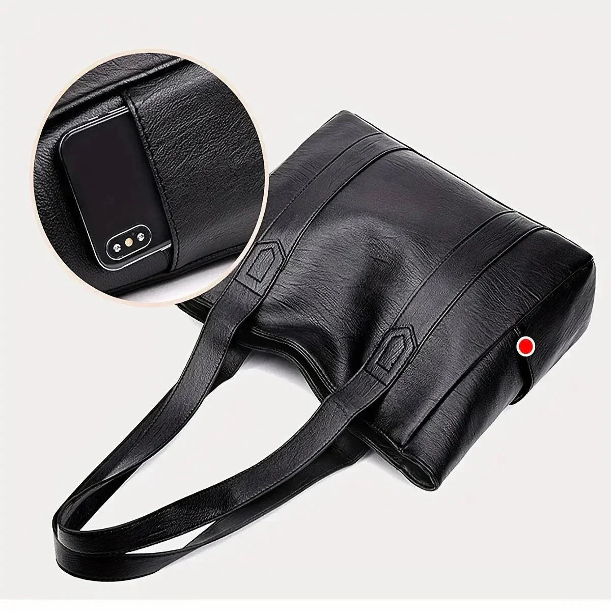 Ava - Bolso de Hombro de Piel Genuina con Estilo Atemporal