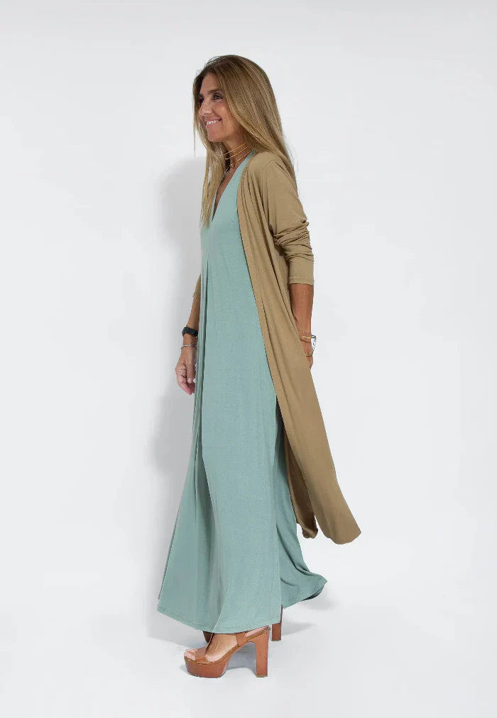 Ayania - Vestido entallado con chaleco